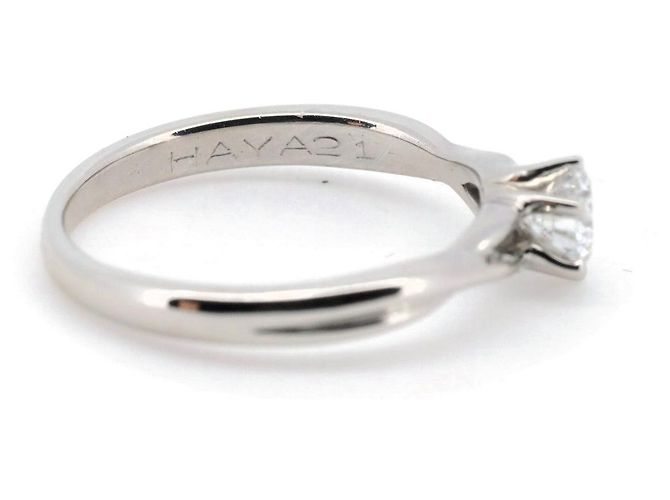 Autre Marque Royal Asscher PT900 Diamantring Silber - Ansicht 7