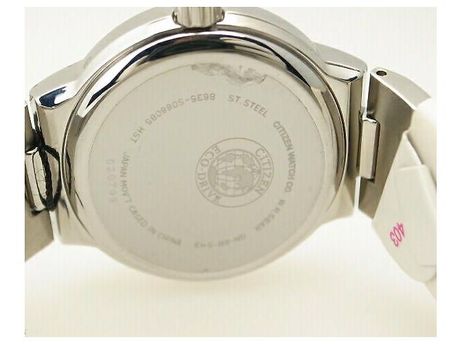 Autre Marque Citizen Wicca Edelstahl-Uhr Weiß - Ansicht 6