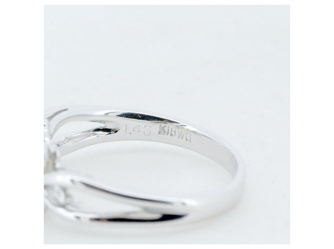 Autre Marque Anello in Sfenopite e Diamante in Oro Bianco Au750 Argento - vista 4