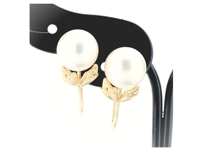 Orecchini in perle Mikimoto Au750 D'oro - vista 2