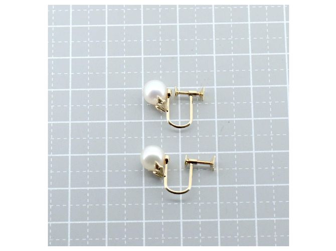 Orecchini in perle Mikimoto Au750 D'oro - vista 5