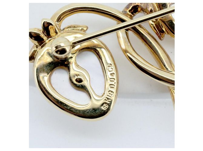 Spilla Mikimoto Au750 D'oro - vista 3