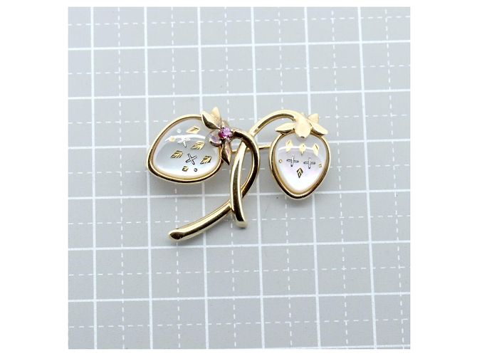Spilla Mikimoto Au750 D'oro - vista 5
