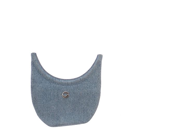 Borsa a mano in denim blu Coperni - vista 2