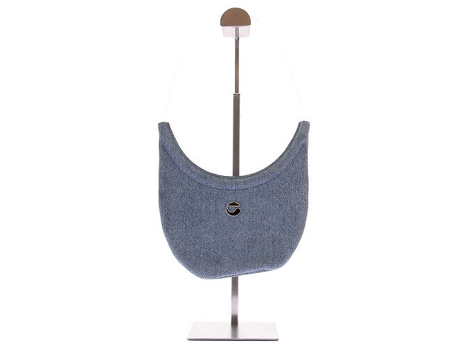 Borsa a mano in denim blu Coperni - vista 4