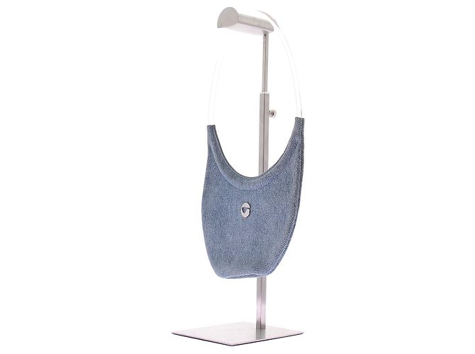 Borsa a mano in denim blu Coperni - vista 8