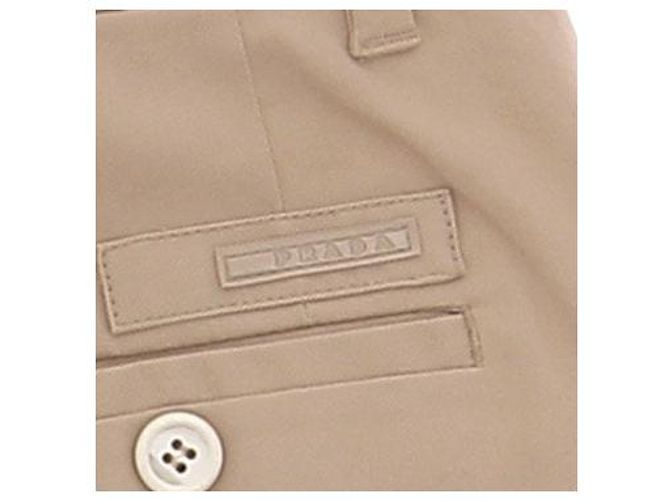 Pantalones Prada beige de algodón - vista 5
