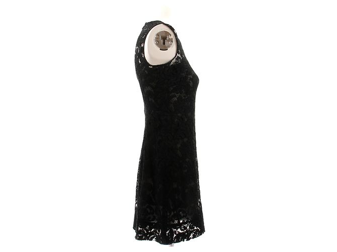 Prada Schwarzes Spitzenkleid - Ansicht 3