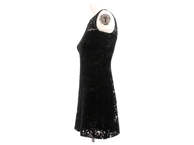 Prada Schwarzes Spitzenkleid - Ansicht 4