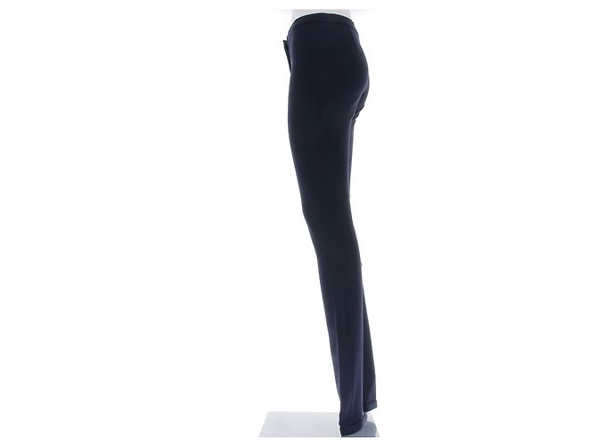 Jil Sander Navy Blue Viscose Pants Size 34 - view 4