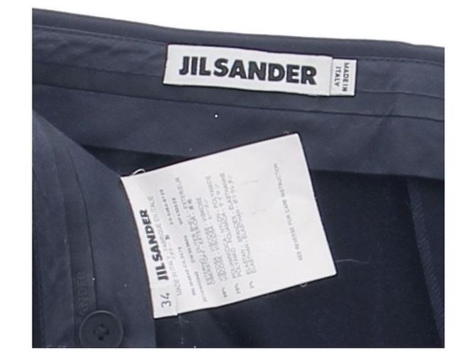 Jil Sander Navy Blue Viscose Pants Size 34 - view 5