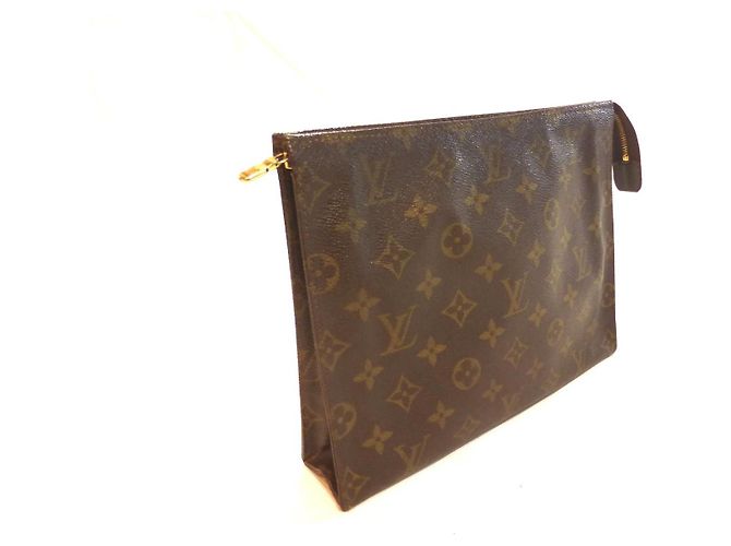 Louis Vuitton Pochette 26 Monogramma - 834 Marrone - vista 5