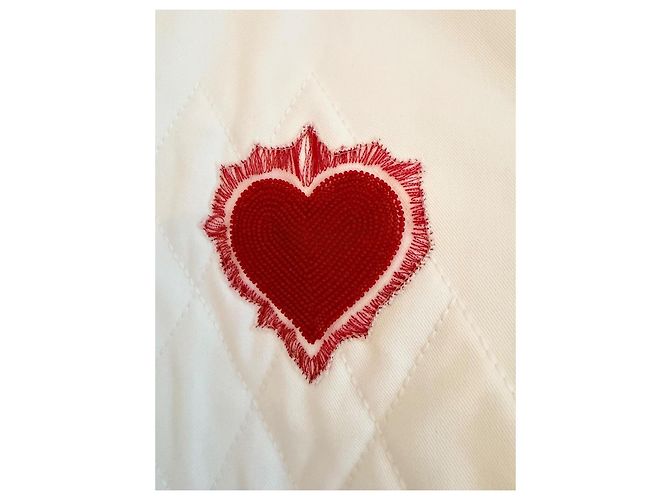 ABITO DIOR CUORE MODELLO SFILATA 40 FR Bianco Rosso - vista 4