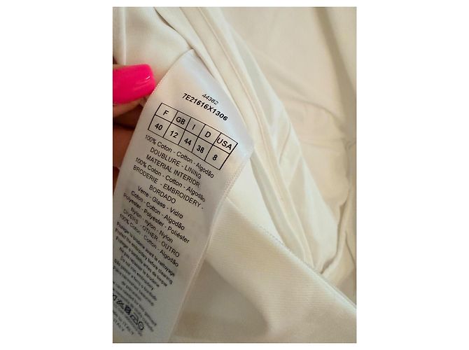 ABITO DIOR CUORE MODELLO SFILATA 40 FR Bianco Rosso - vista 5