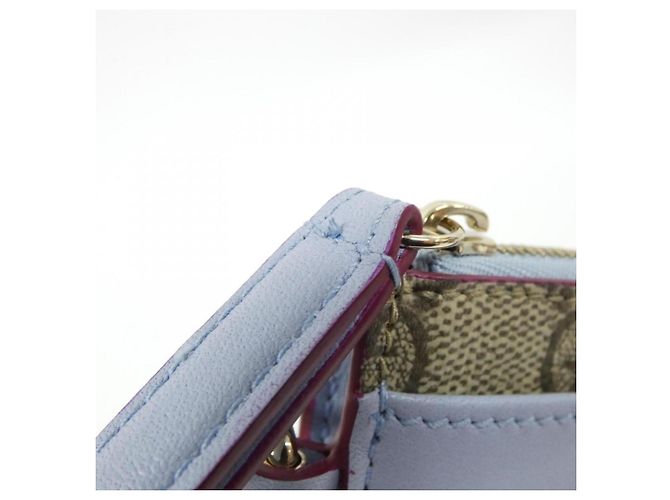 Estuche para monedas y llaves Gucci Azul claro - vista 4