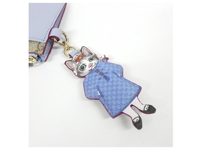 Estuche para monedas y llaves Gucci Azul claro - vista 6