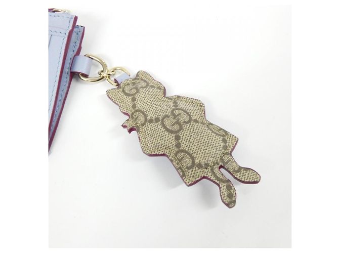 Estuche para monedas y llaves Gucci Azul claro - vista 7