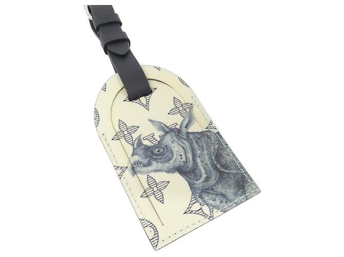 Etichetta nome Monogram Savannah Louis Vuitton Nero Argento Crudo - vista 4