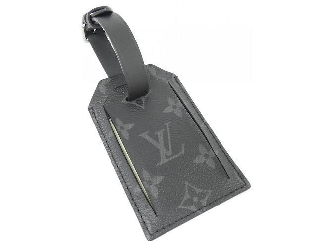 Etichetta nome Monogram Savannah Louis Vuitton Nero Argento Crudo - vista 5
