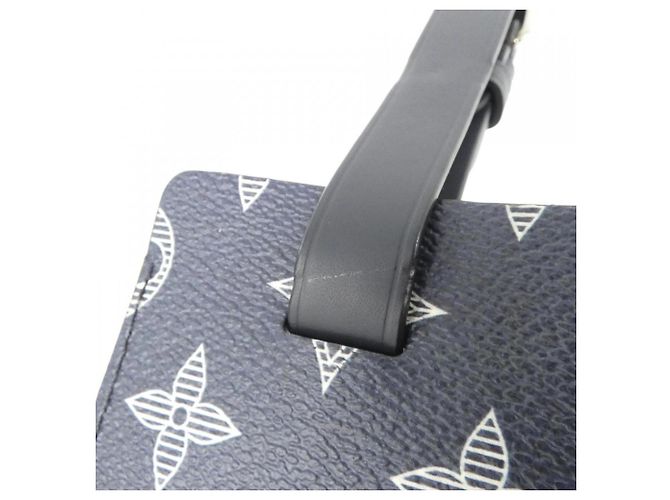 Etichetta nome Monogram Savannah Louis Vuitton Nero Argento Crudo - vista 8
