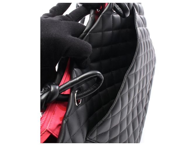 Borsa tote grande della linea Cambon di Chanel Nero - vista 7