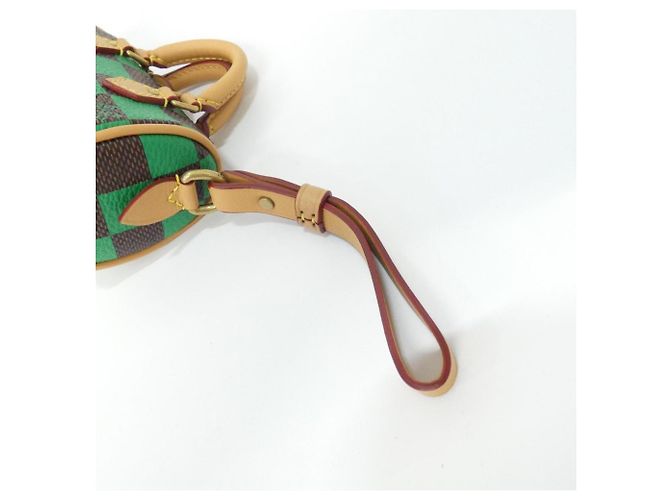 Portachiavi Mini Speedy Damier Pop di Louis Vuitton Marrone Verde Verde chiaro - vista 5