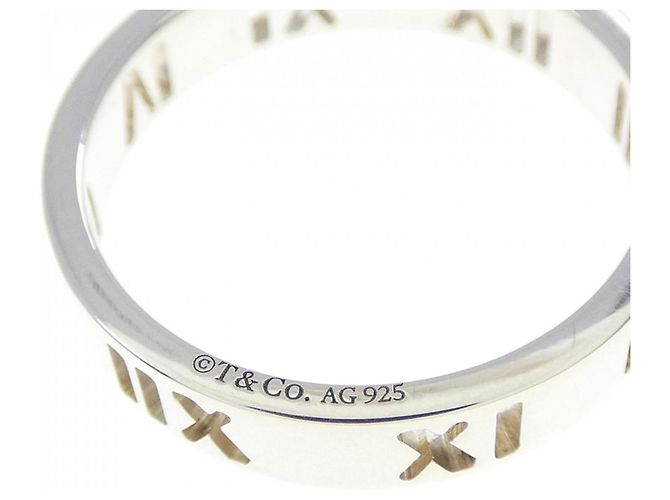 Tiffany & Co Anello Stretto Tiffany Atlas Argento - vista 3
