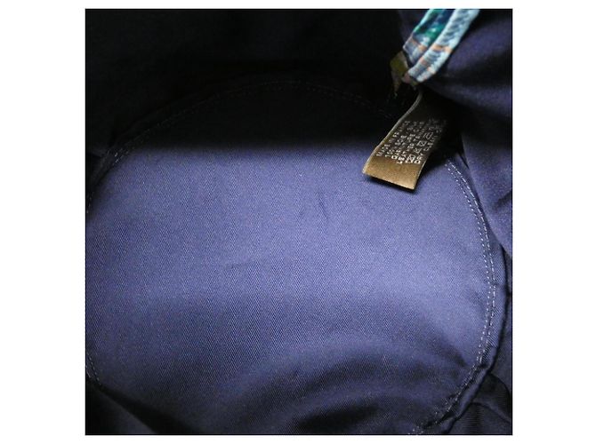Borsa a Spalla Musardine MODERNISMO TROPICALE di Hermès Nero Blu Multicolore - vista 10