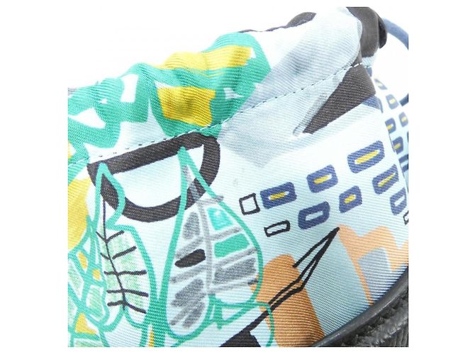 Borsa a Spalla Musardine MODERNISMO TROPICALE di Hermès Nero Blu Multicolore - vista 4