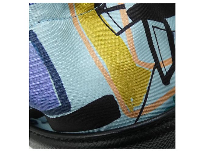 Borsa a Spalla Musardine MODERNISMO TROPICALE di Hermès Nero Blu Multicolore - vista 5