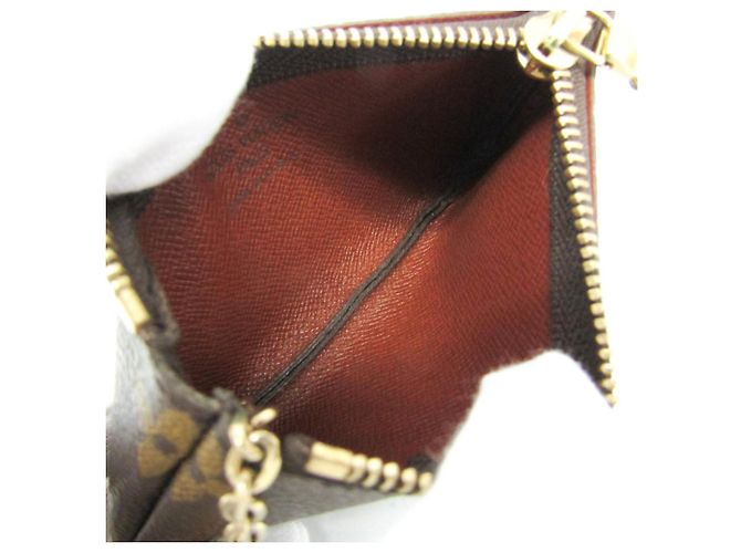 Llave Monograma Louis Vuitton M62650 Monedero Castaño - vista 3