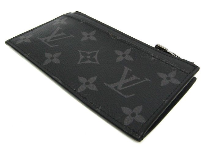 Tarjetero de monedas Monogram Eclipse Louis Vuitton Castaño Negro - vista 2