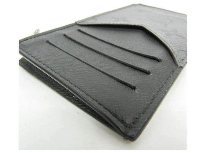 Tarjetero de monedas Monogram Eclipse Louis Vuitton Castaño Negro - vista 4