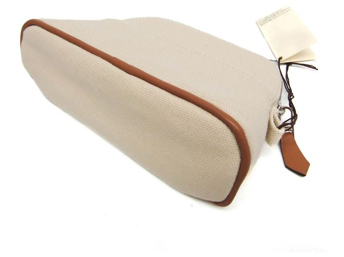 Hermès Bolide Mini Mini Damen Baumwolltasche in Hellbeige - Ansicht 3