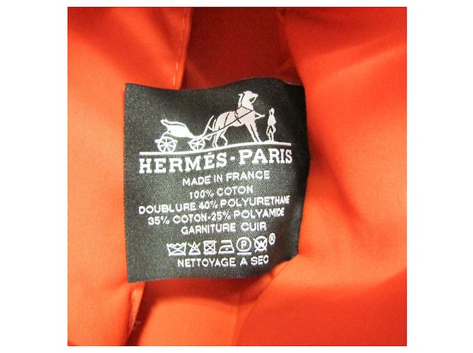 Hermès Bolide Mini Mini Damen Baumwolltasche in Hellbeige - Ansicht 9