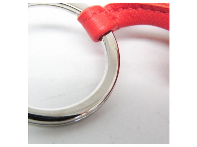 Ring Portachiavi Hermès Carmen Uno Dos Rosa Arancione - vista 5
