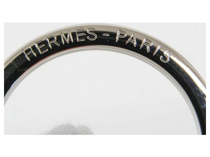 Ring Portachiavi Hermès Carmen Uno Dos Rosa Arancione - vista 7