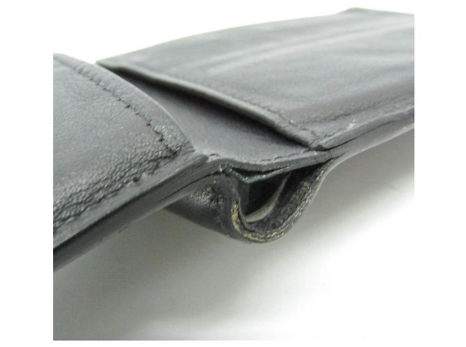 Hermès Hermes Citizen Twill Compact Men's Leather Bill Wallet Black - view 9