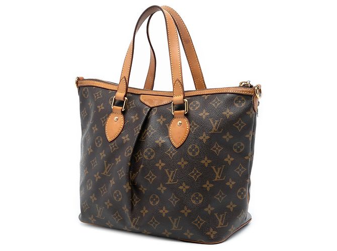 Louis Vuitton Borsa Palermo PM Monogramma Marrone - vista 2