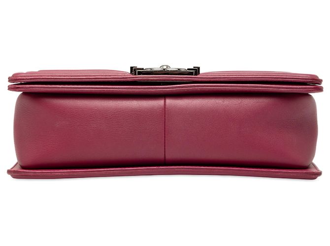 Chanel Rosa Altmittel Chevron Lammleder Boy Flap Pink - Ansicht 3
