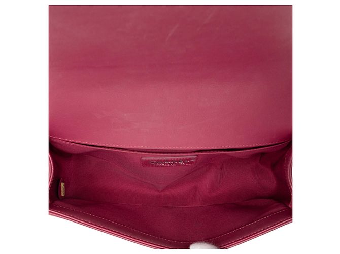 Chanel Rosa Altmittel Chevron Lammleder Boy Flap Pink - Ansicht 4