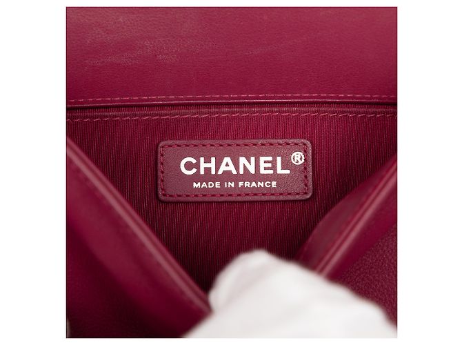 Chanel Rosa Altmittel Chevron Lammleder Boy Flap Pink - Ansicht 5