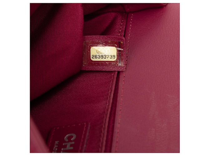 Chanel Rosa Altmittel Chevron Lammleder Boy Flap Pink - Ansicht 6