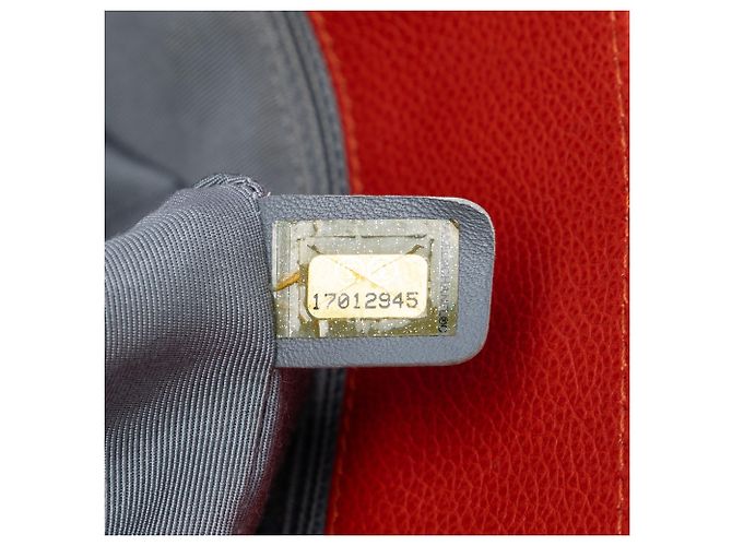 Chanel Rosso Piccola Borsa Executive in Pelle di Vitello Cerf - vista 6