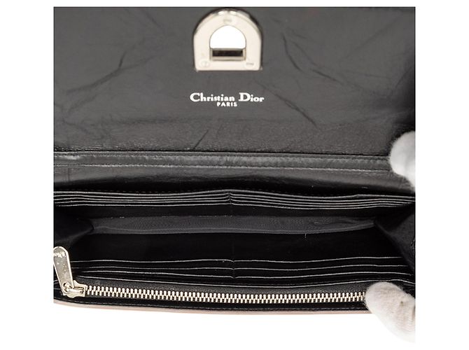 Cartera con cadena Diorever Croisière en charol negro Dior - vista 4