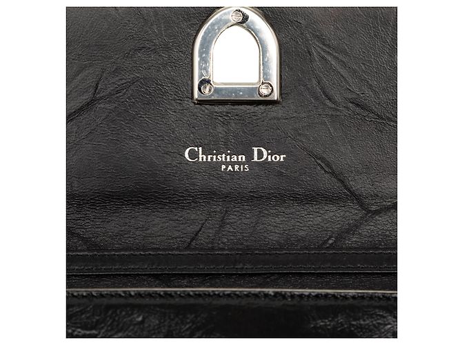 Cartera con cadena Diorever Croisière en charol negro Dior - vista 5