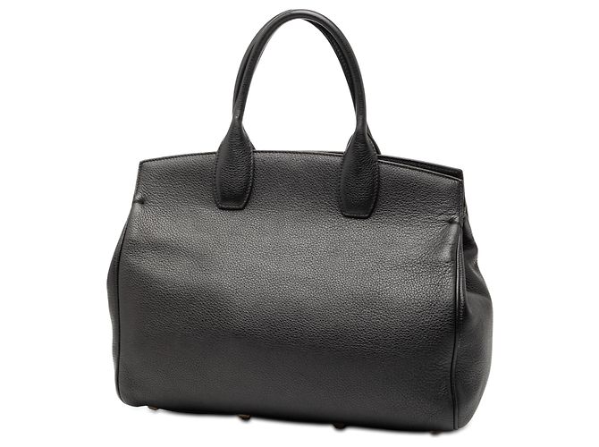 Salvatore Ferragamo Borsa Studio in pelle nera Ferragamo Nero - vista 2