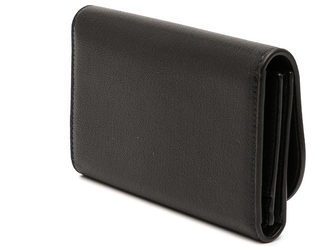 Cartera larga de piel de cabra negra Saddle Dior Negro - vista 2