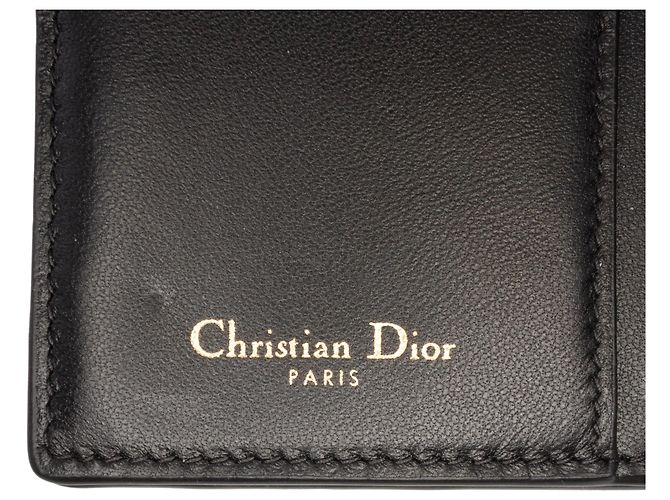 Cartera larga de piel de cabra negra Saddle Dior Negro - vista 5