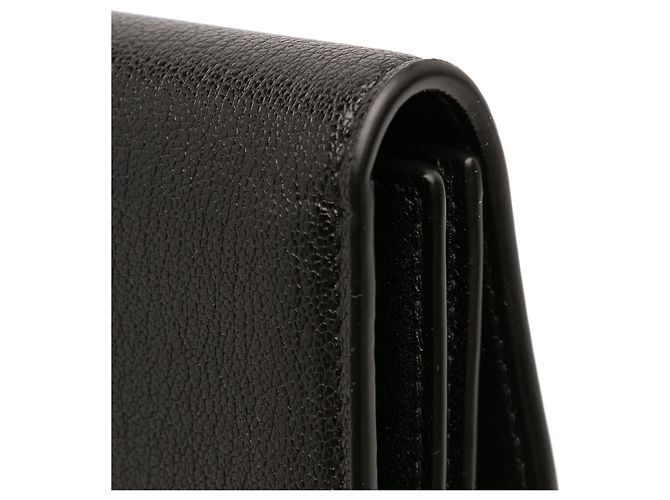 Cartera larga de piel de cabra negra Saddle Dior Negro - vista 9